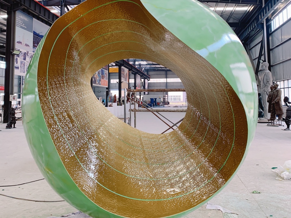 湖南长沙翡翠天序展示区不锈钢雕塑